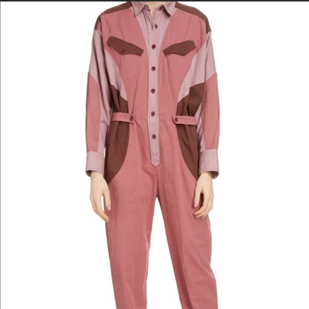 ISO Isabel Marant Guan Colorblock Cotton Jumpsuit